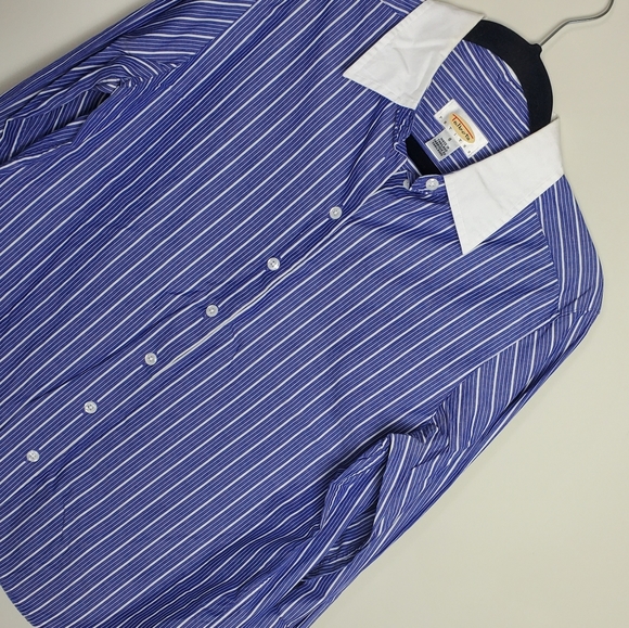 Talbots Striped Button Down - Picture 3 of 5